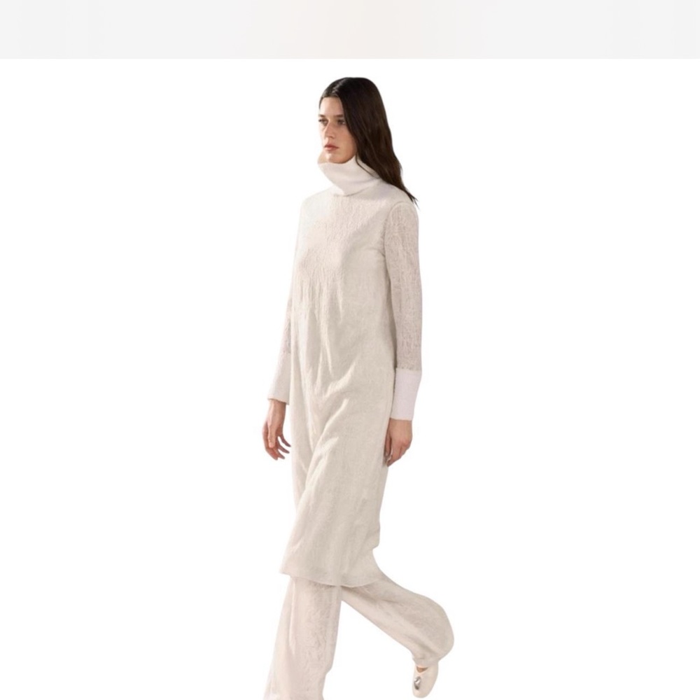 Zara jacquard  Long Sleeve Dress zw collection